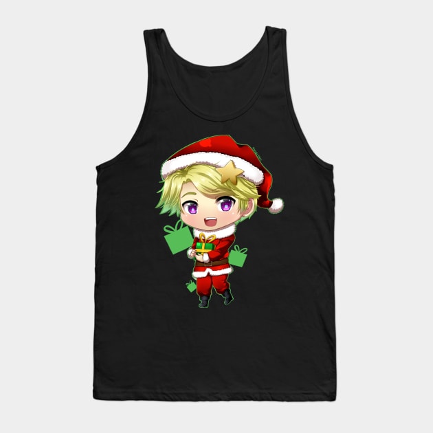 Mystic Messenger: Yoosung Christmas vers. Tank Top by KoyukiMori